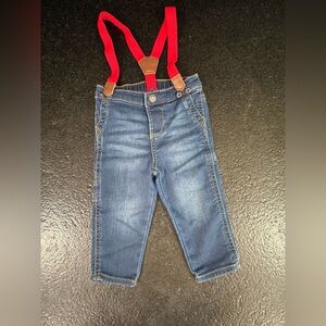 Oshkosh jeans with suspenders 9M
